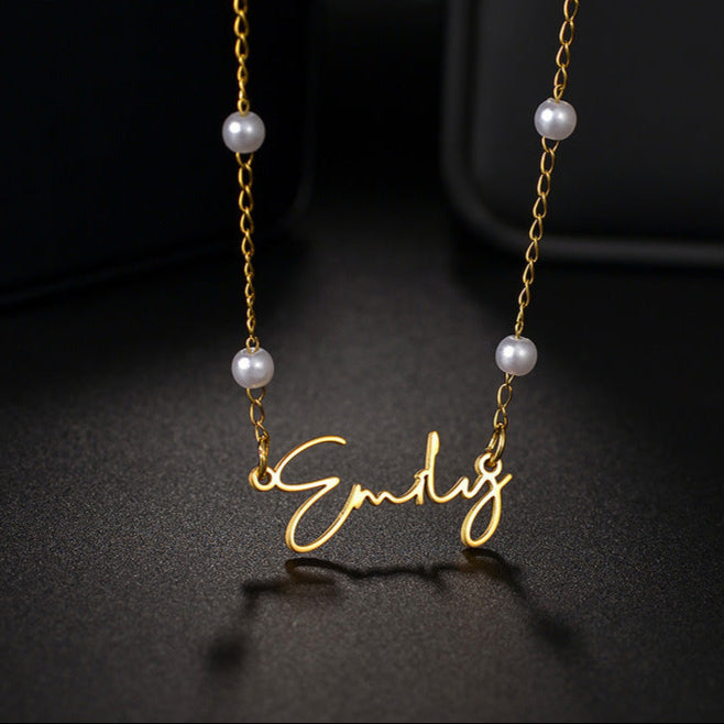 Personalised Pearl Necklace