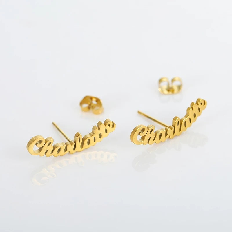 Personalised Name Earrings