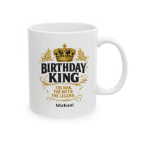 Personalized Birthday King Mug for Men