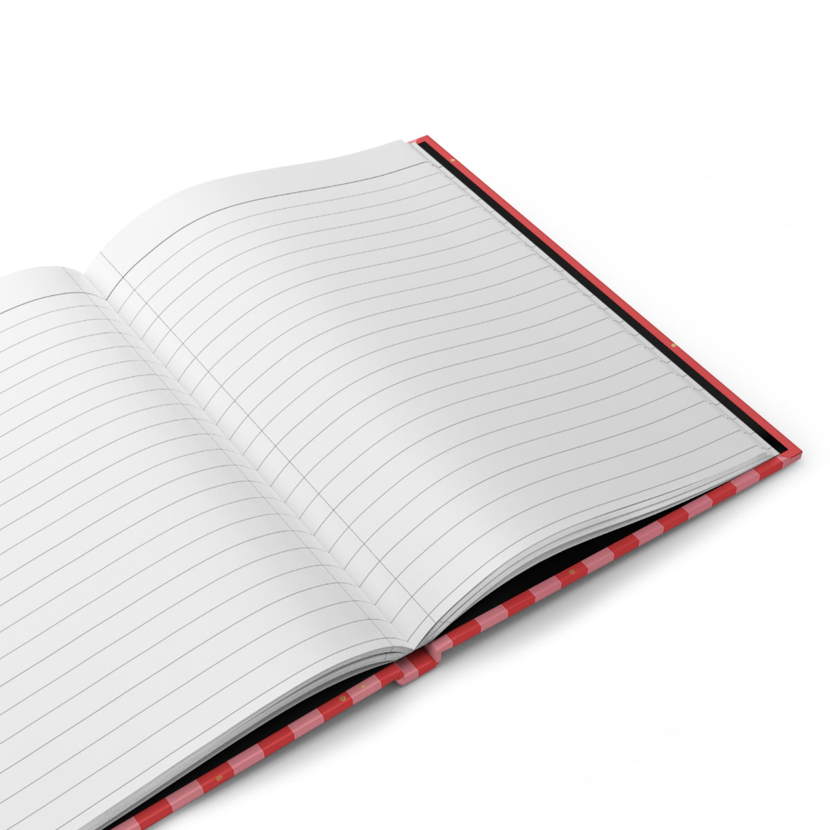 Candy Cane journal held in hand to show size and portability