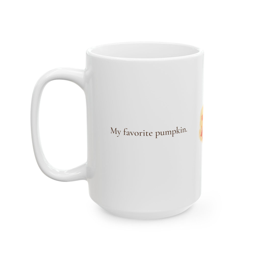 Happy Halloween mug displayed on a shelf