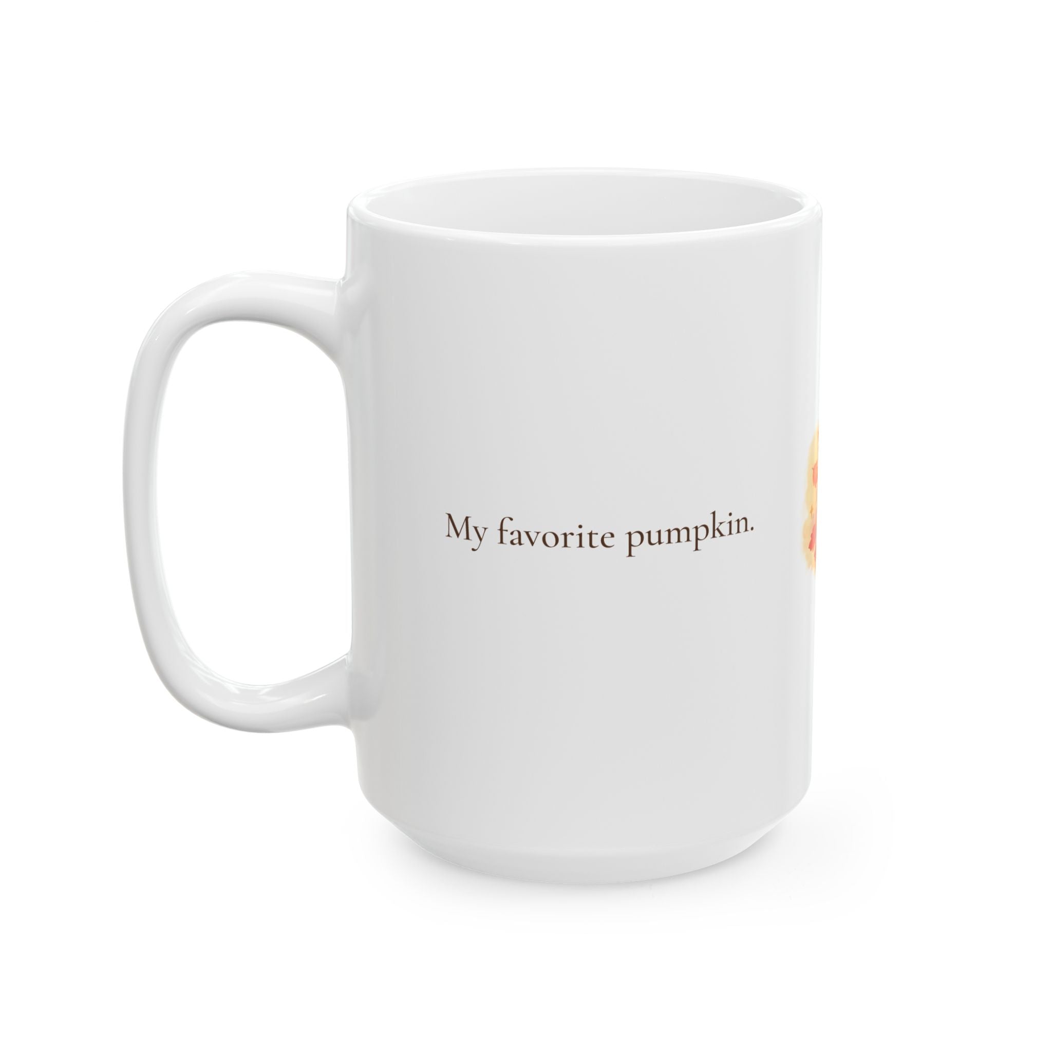 Happy Halloween mug displayed on a shelf