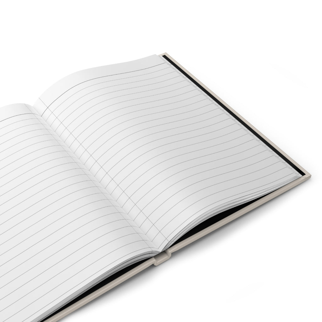 Open Joy to the World journal showing blank lined pages inside