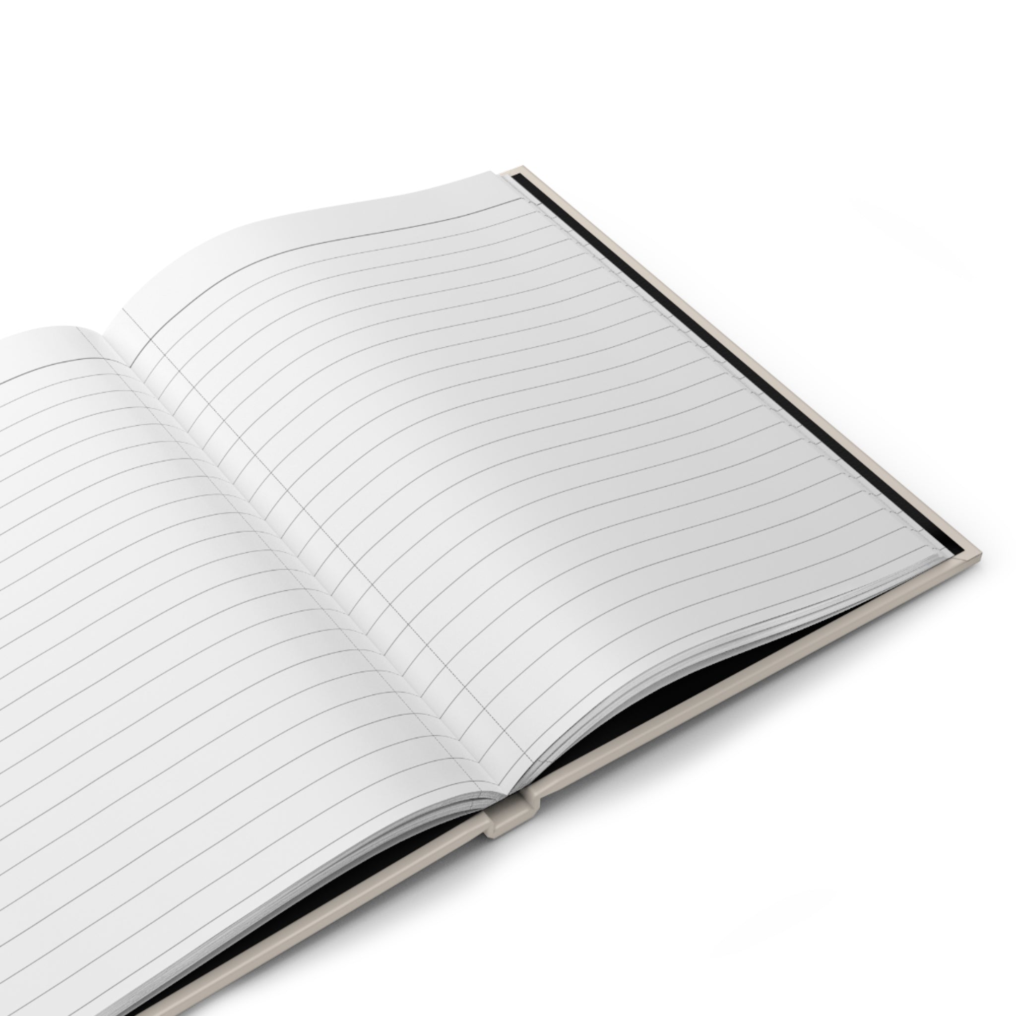 Open Joy to the World journal showing blank lined pages inside