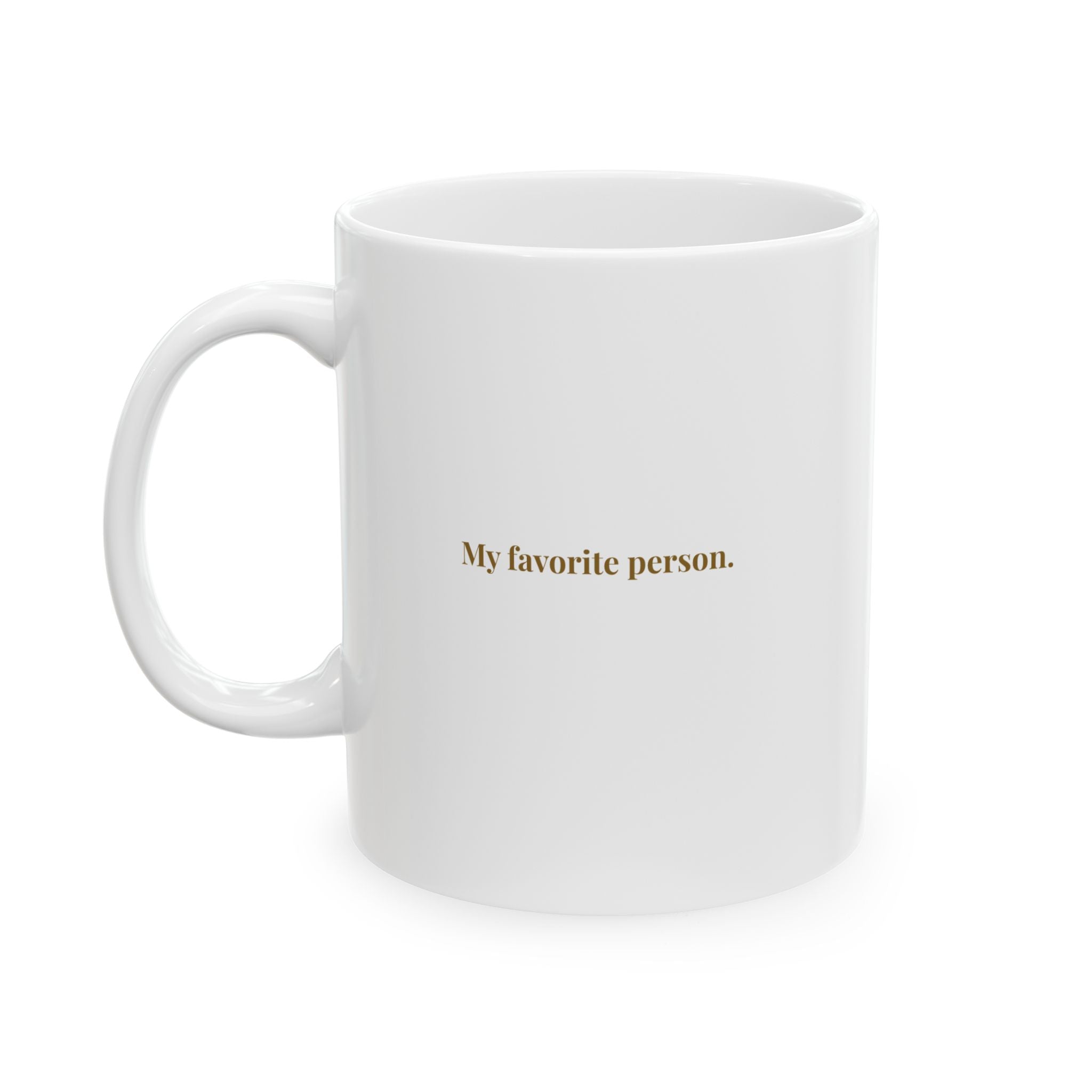 Back view of the man myth legend mug