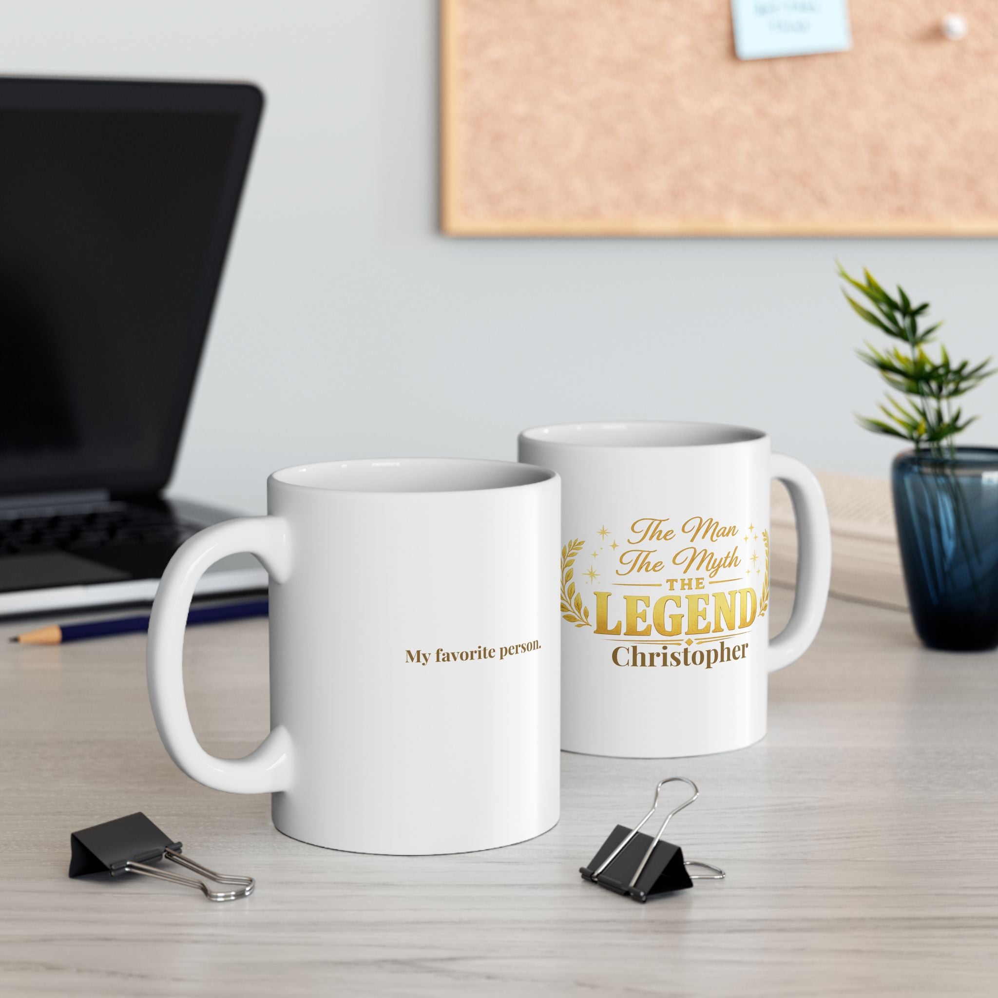 11oz and 15oz size comparison of the legend mug