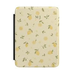 Monogram Lemon Print Kindle Case