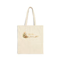 Personalized Mr and Mrs wedding canvas tote bag with custom surname