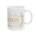 My Person personalized mug with gold heart design and custom name