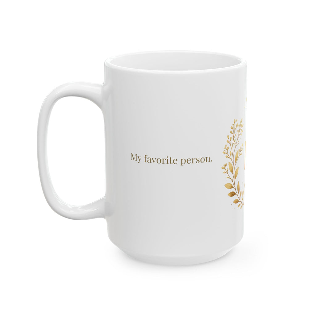 My Person mug displayed on a shelf