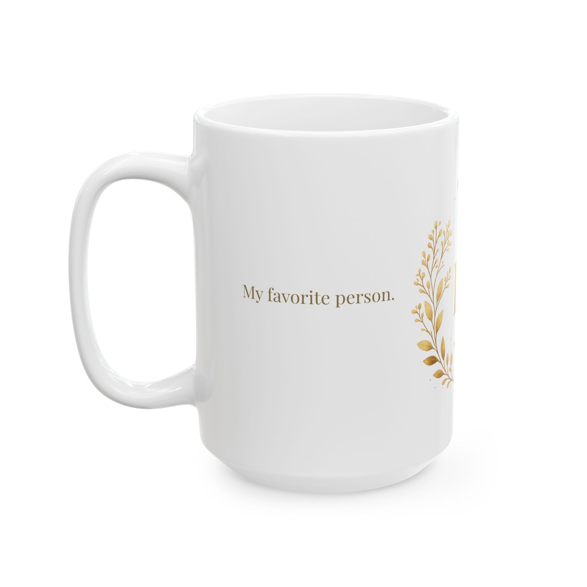 My Person mug displayed on a shelf