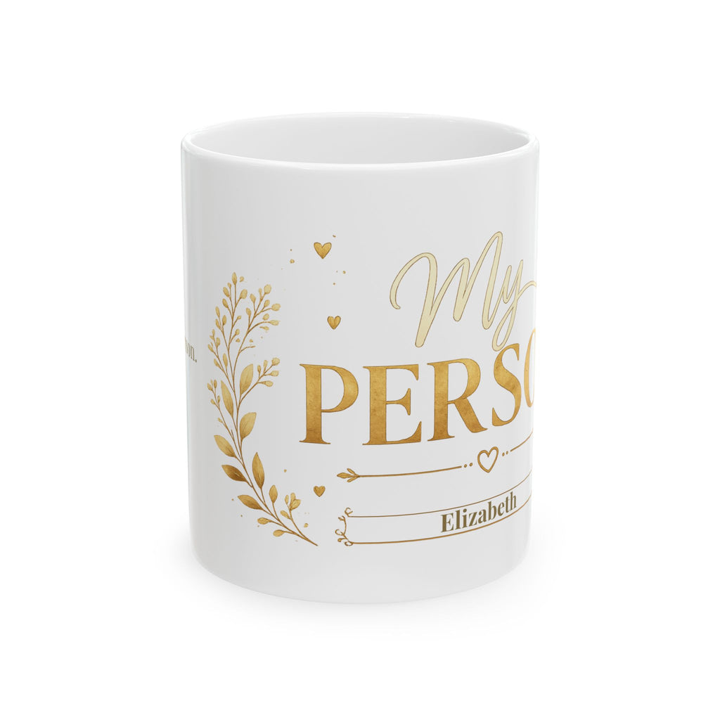 11oz and 15oz size comparison of the My Person mug