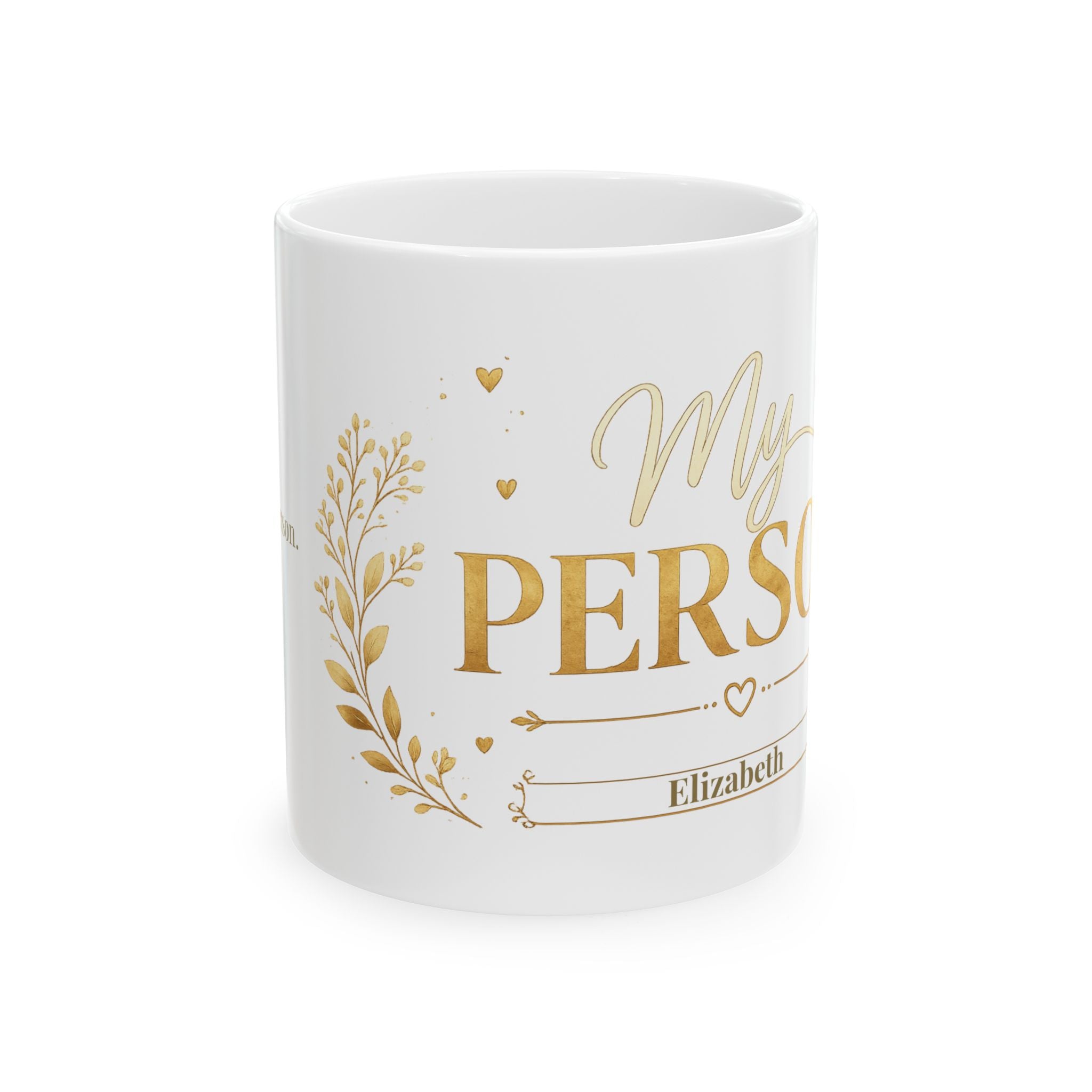 11oz and 15oz size comparison of the My Person mug