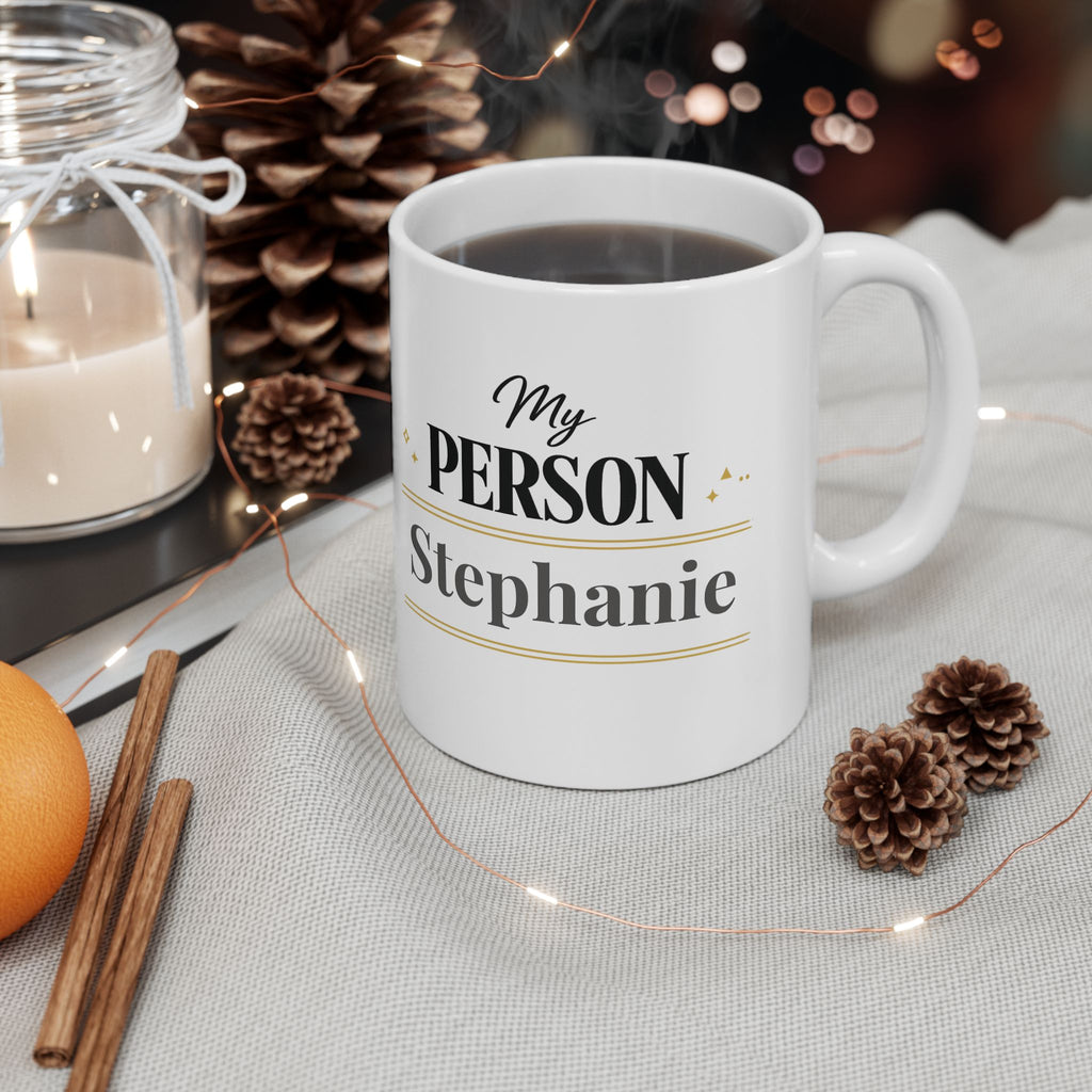 My Person mug shown in gift packaging