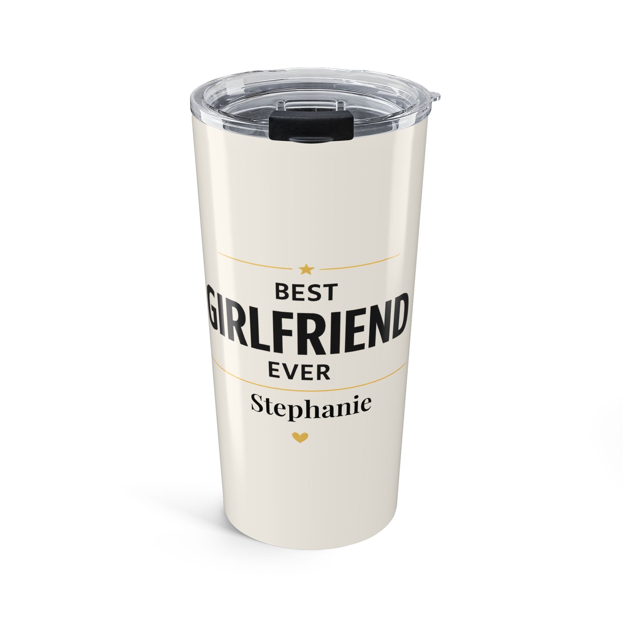 Personalized Best Girlfriend Ever tumbler with custom name