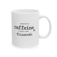 Personalized Powered by Caffeine Mug