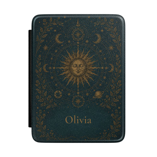 Celestial Sun & Moon Personalized Kindle Case