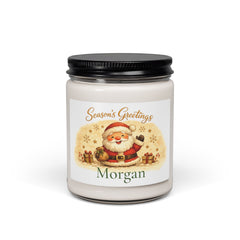 Personalized Christmas Santa Candle