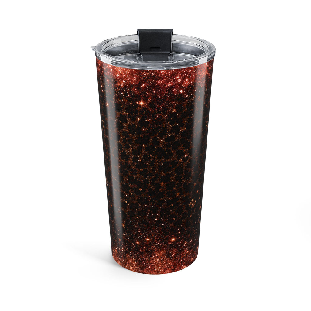 20oz Dirty Thirty tumbler shown with clear push-on lid