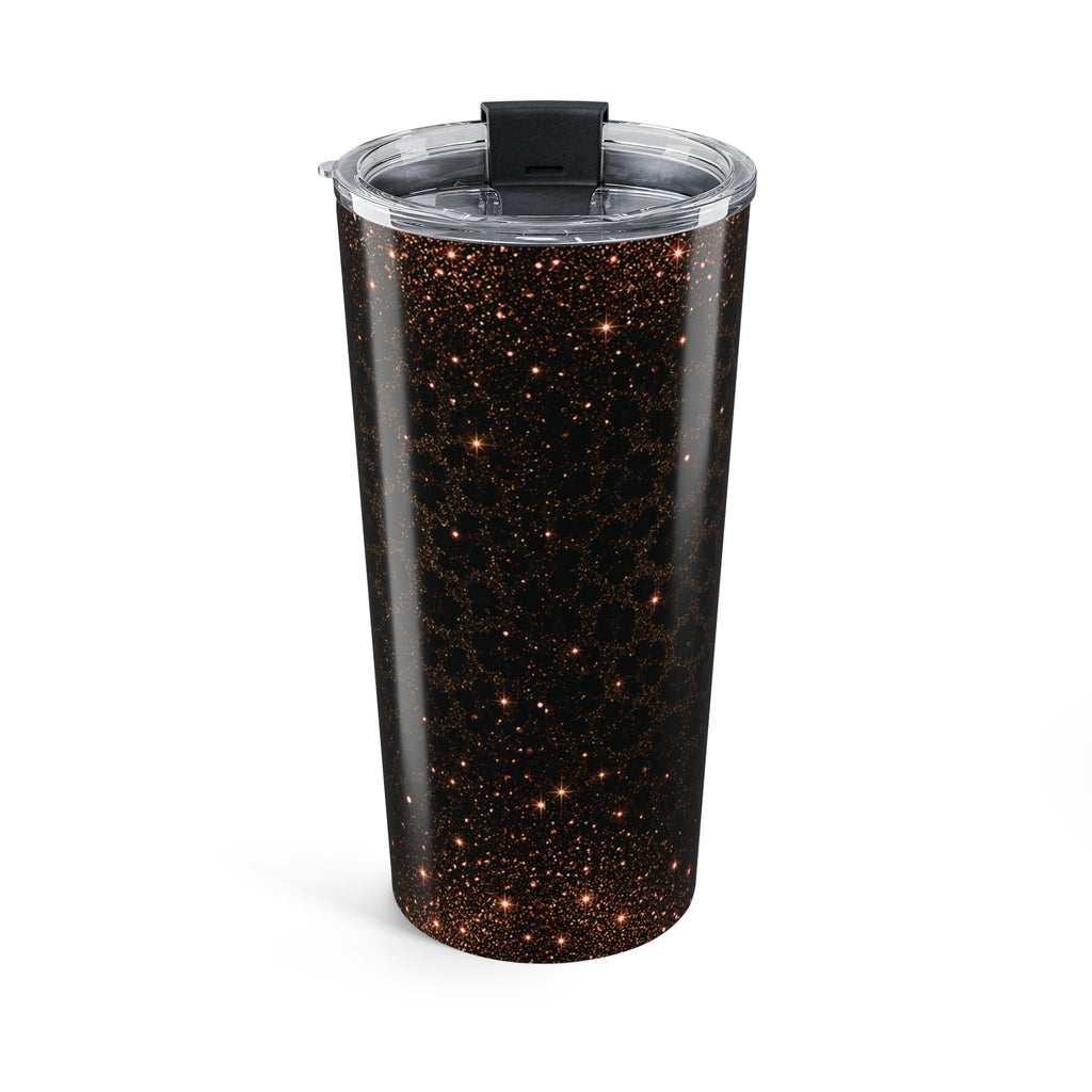 20oz Forty & Fierce tumbler shown with clear push-on lid