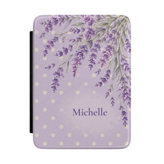 Lavender Floral Personalized Kindle Case