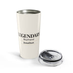 Legendary Boyfriend tumbler styled on a table