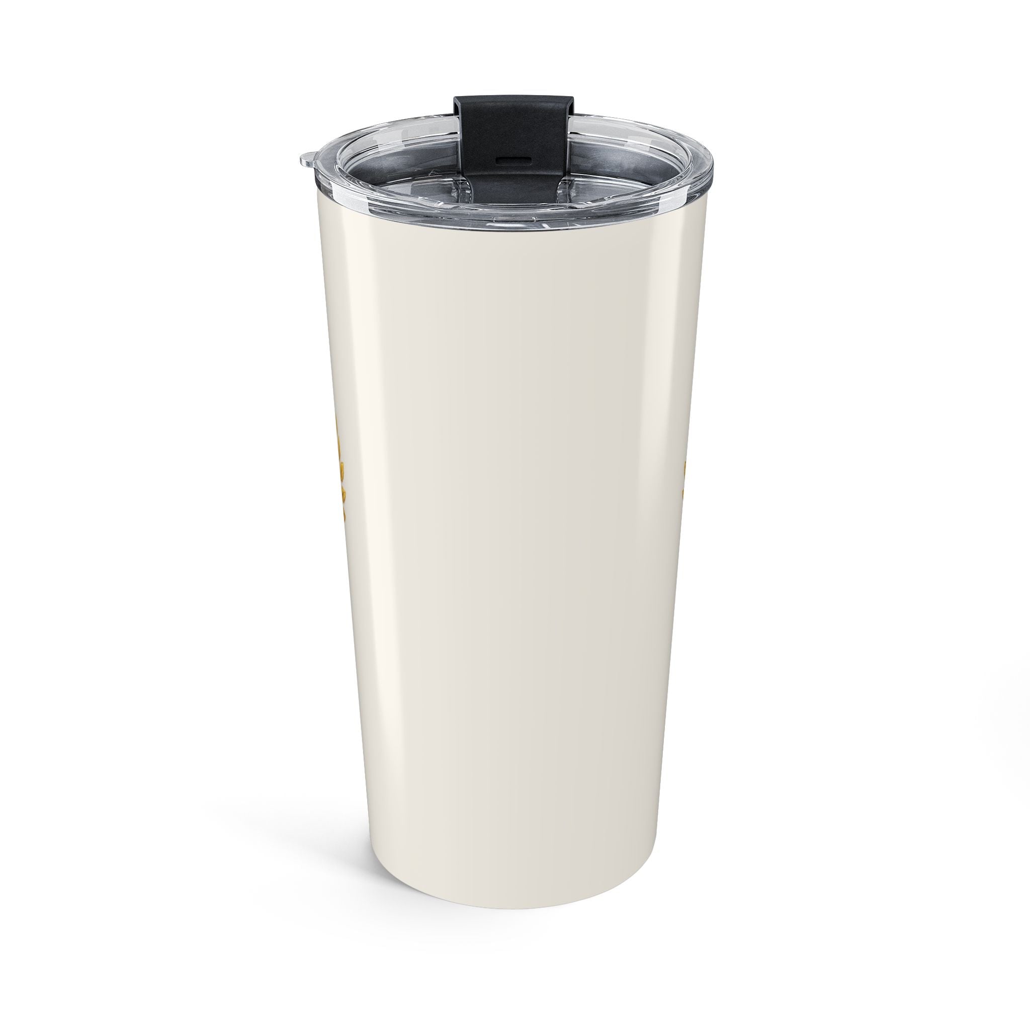 20oz Man Myth Legend tumbler shown with clear push-on lid