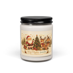 Personalized Merry Christmas Candle