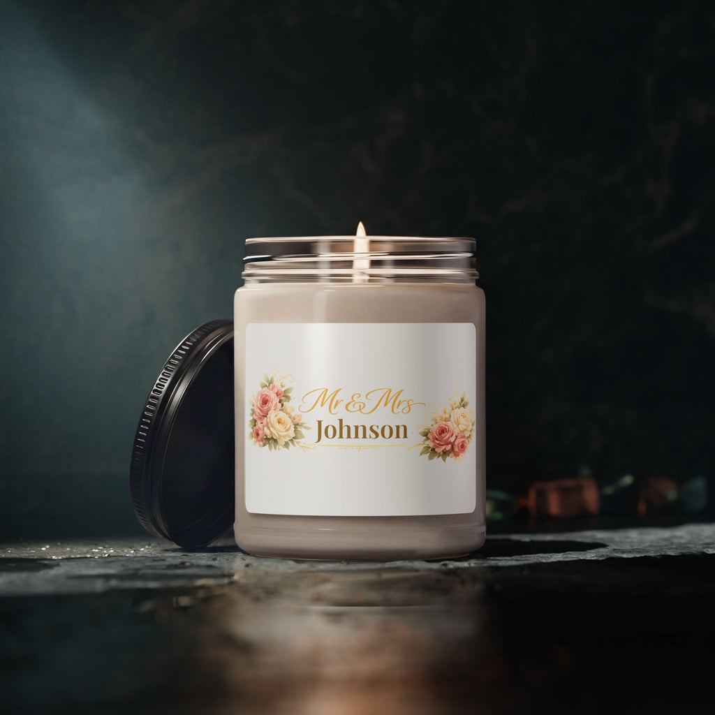 Size reference of the 9 oz wedding candle jar