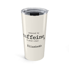 Powered by Caffeine Personalized Tumbler