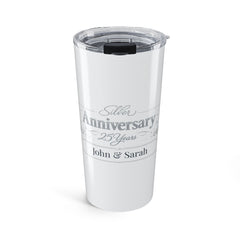 Silver Anniversary Personalized Tumbler
