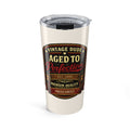 Personalized Vintage Dude Aged to Perfection tumbler with custom name