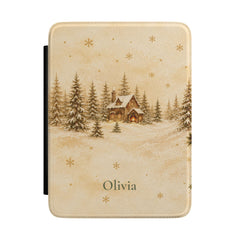 Winter Cottage Personalized Kindle Case