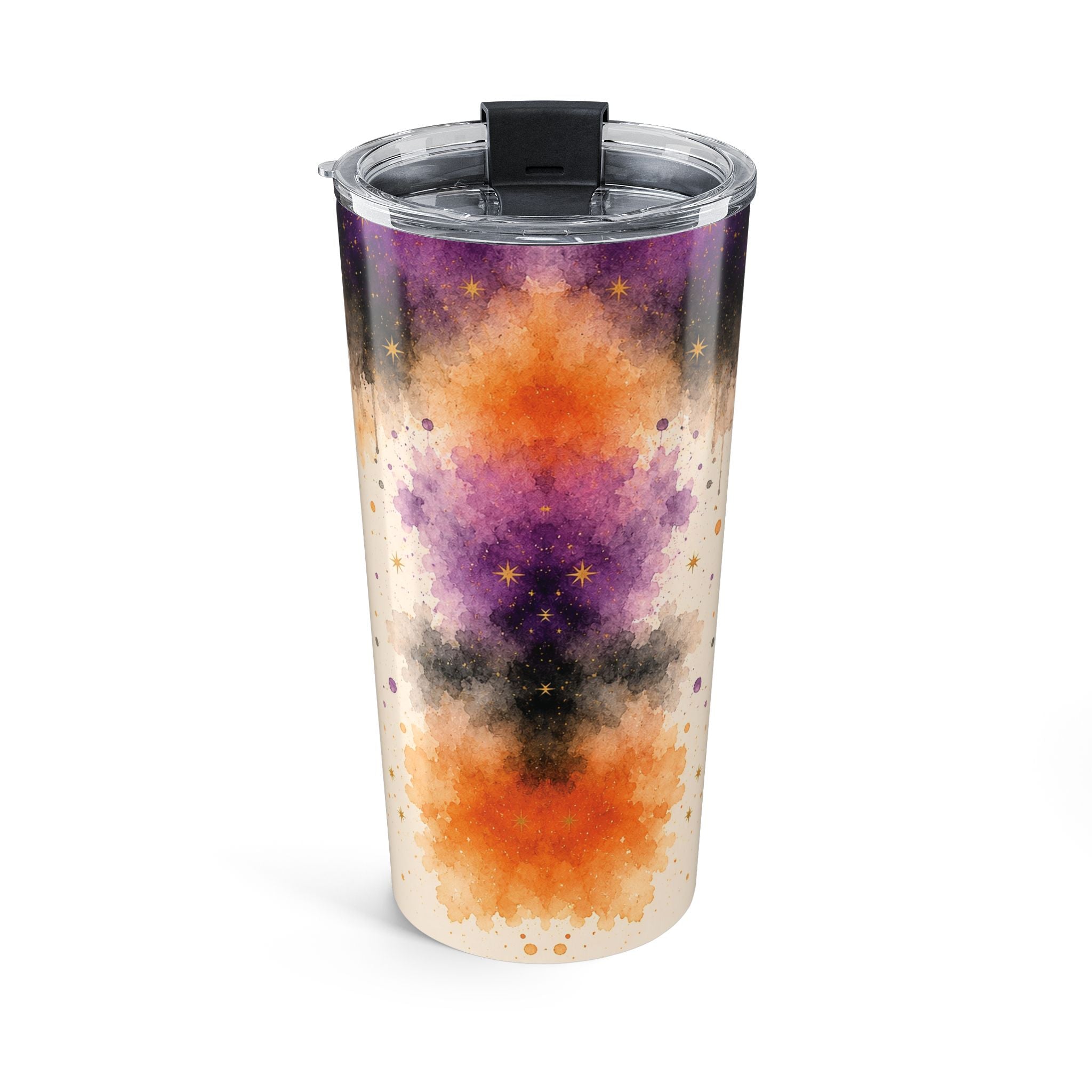 20oz Witch Better Have My Coffee tumbler shown with clear push-on lid