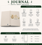 Queen of This House personalized journal displayed on a living room shelf as home decor