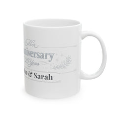 Personalized Silver Anniversary Mug