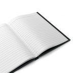 Open Sun and Moon journal showing blank lined pages inside