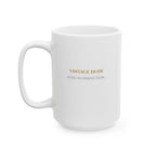 Personalized Vintage Dude mug on a wooden surface — birthday gift for him