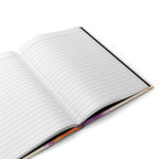 Open Witch Better Have My Coffee journal showing blank lined pages inside