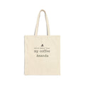 Personalized Witch Better Have My Coffee canvas tote bag with custom name